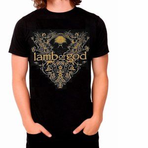 Lamb of God Skull Reflections groove thrash metal rock Official T-Shirt 4XL NWT